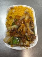 Best C15. Pepper Steak with Onion (Combo Plate) in Florence, SC
